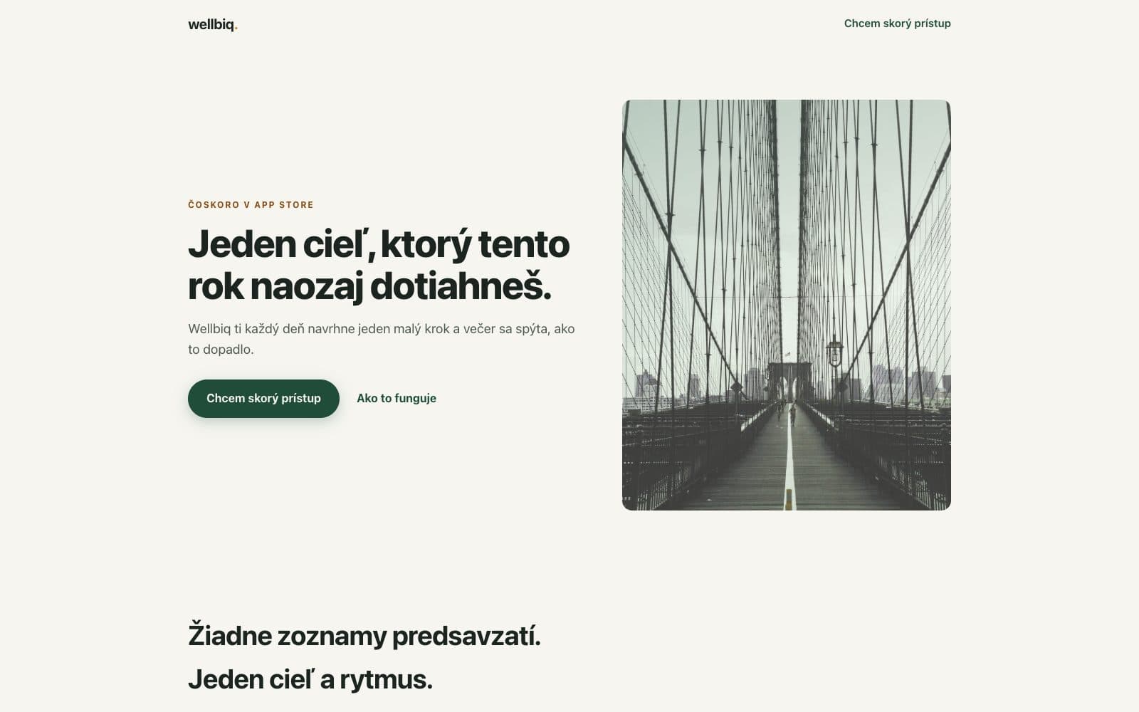 Wellbiq landing page